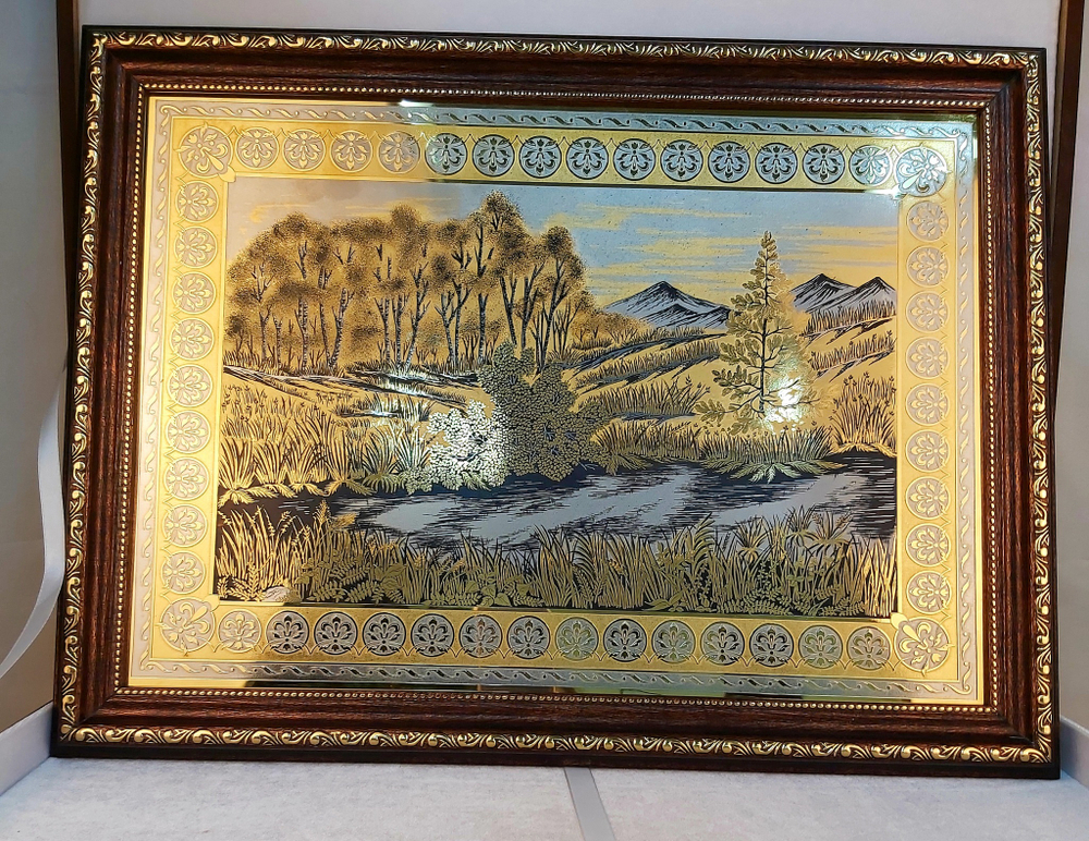 Златоустовская гравюра "Природа России"