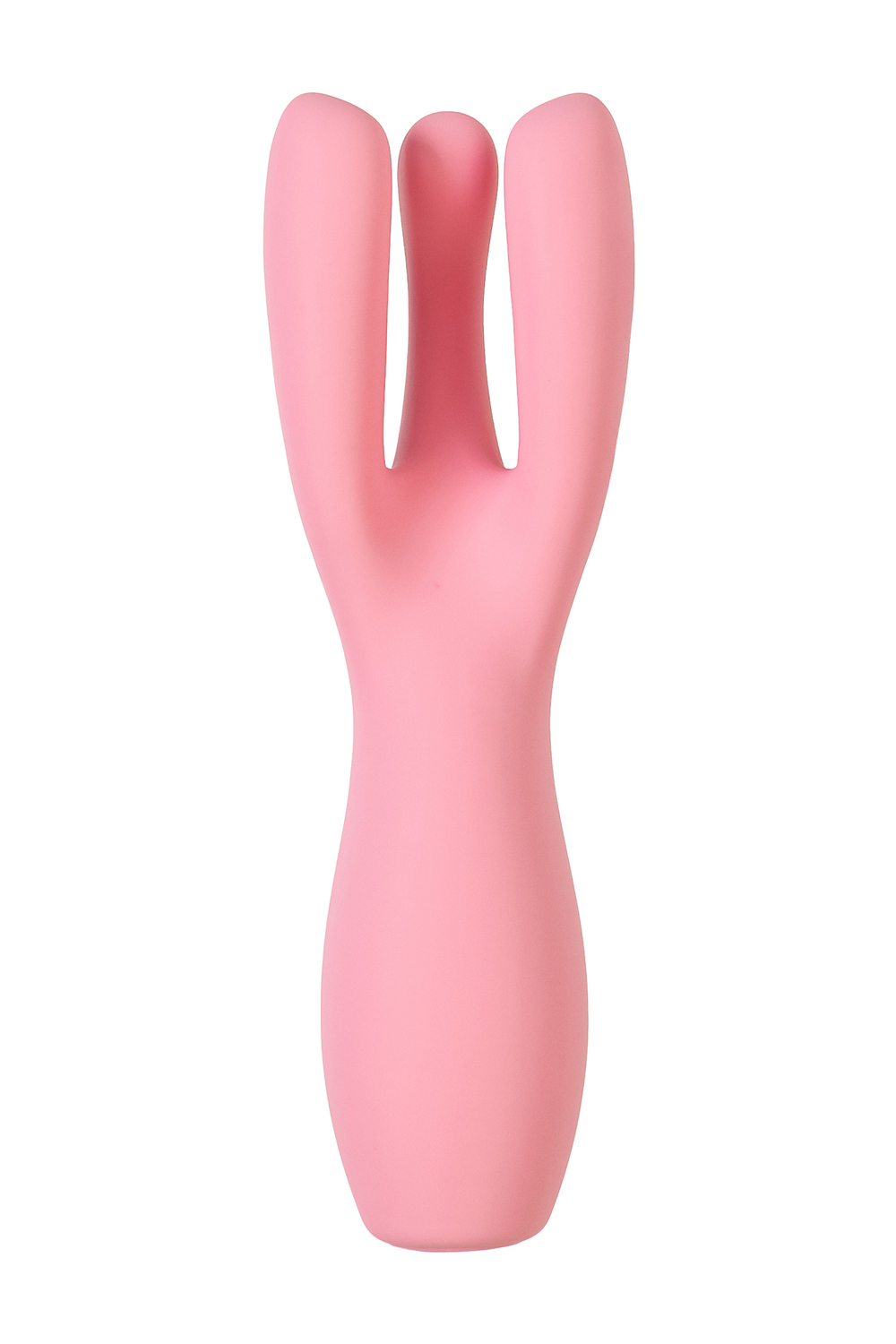 Вибростимулятор Satisfyer Threesome 3, силикон, розовый, 14 см