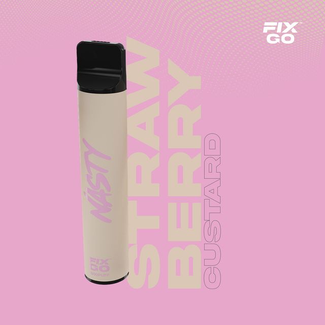 Одноразовый Pod Nasty Fix Go - Strawberry Custard (1500 затяжек)