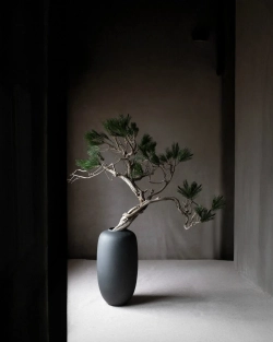 Ваза 101 Copenhagen Sunao Vase Slim, Big, Black, черный