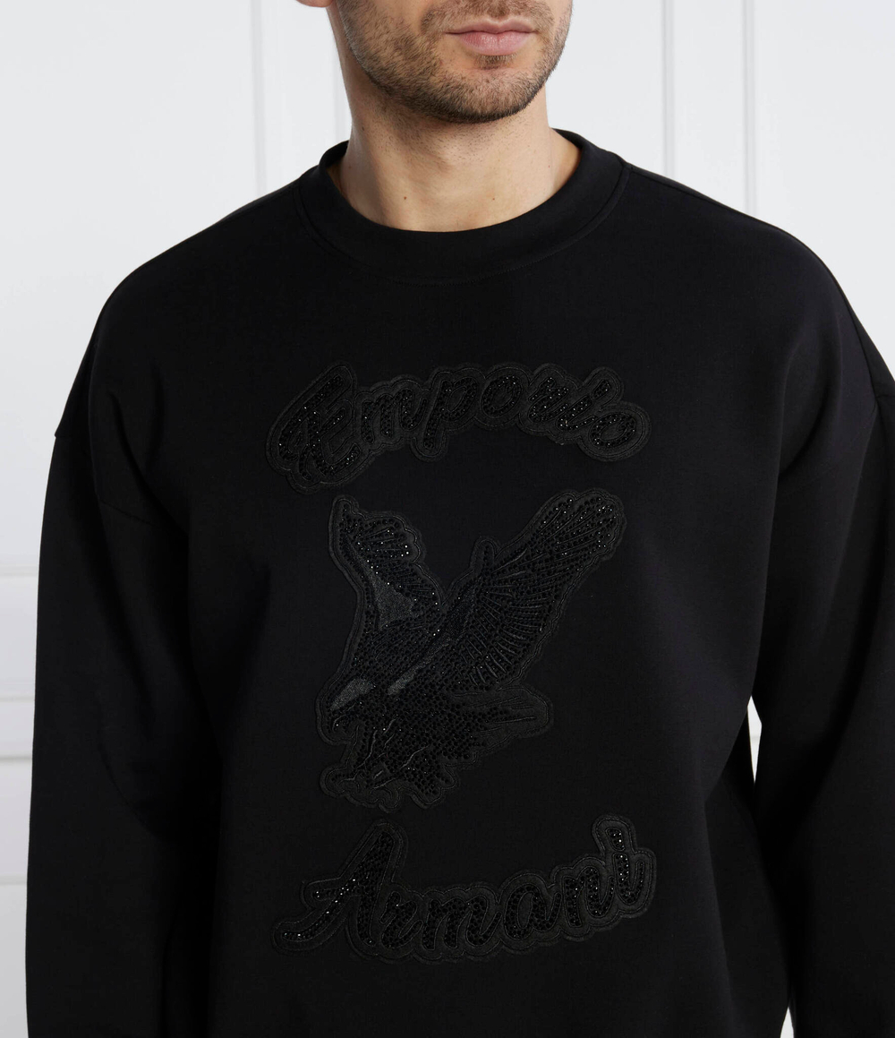 Худи Emporio Armani - черный(3D1MDU 1JHSZ)