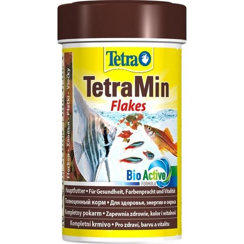 TetraMin (хлопья) 100мл Основной корм для всех видов аквариумных рыб (Германия)