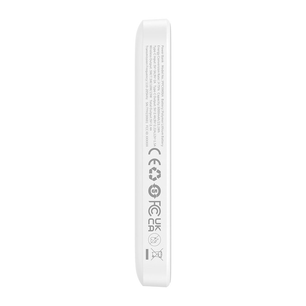 Беспроводной внешний аккумулятор Baseus Magnetic Mini Air C+Qi 6000mAh 20W (MagSafe) - Stellar White