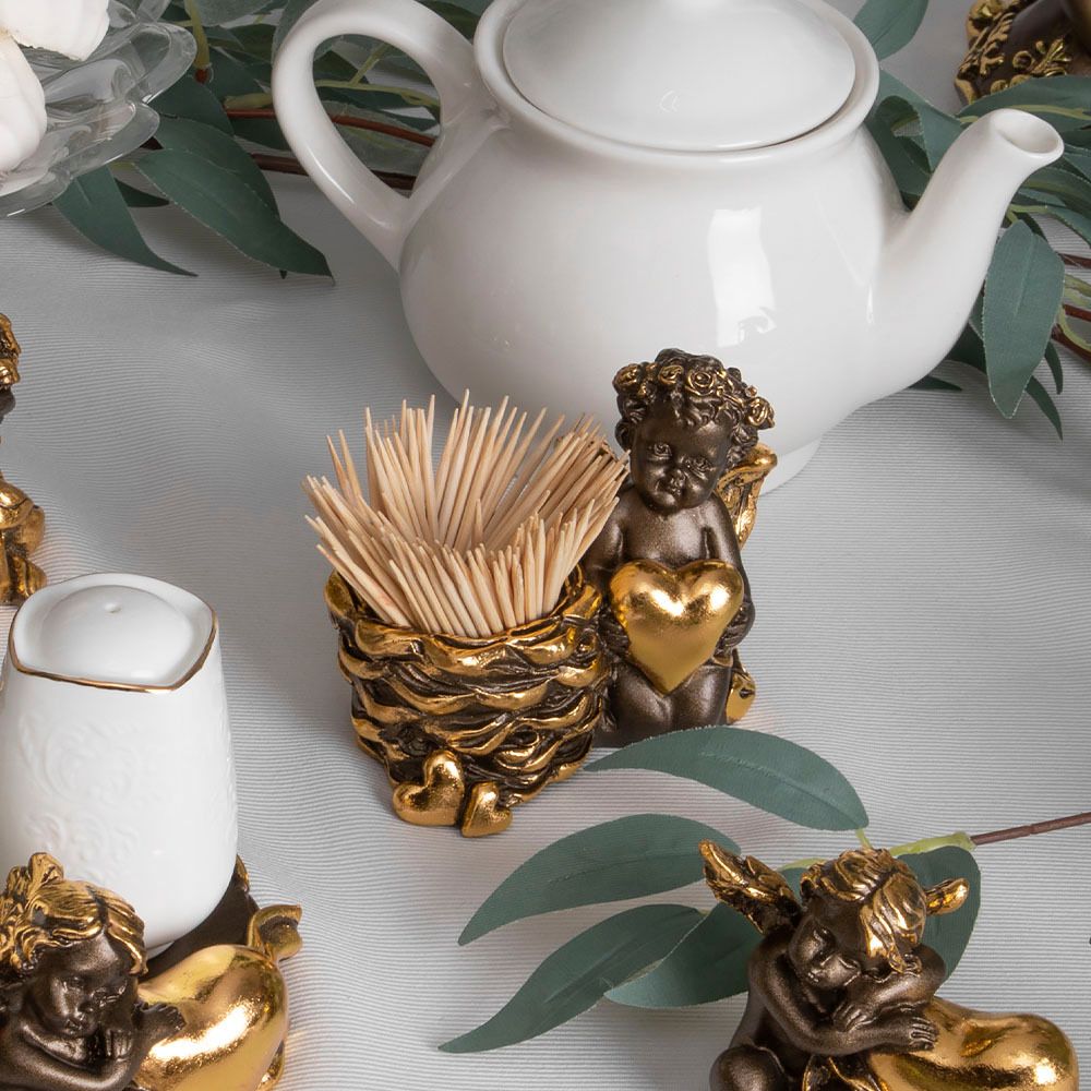 Держатель для зубочисток Ин Лав Бронза