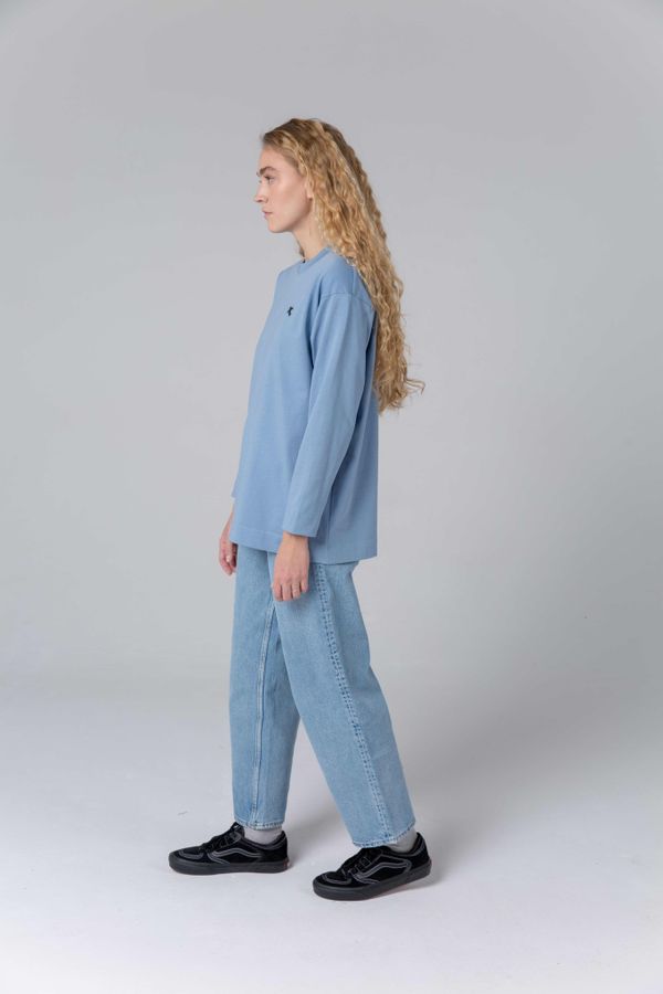 Лонгслив Женский Голубой - фото 6