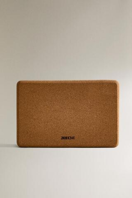 ZARA HOME ПРОБКОВЫЙ БЛОК ДЛЯ ЙОГИ, КОРИЧНЕВЫЙ