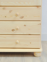 Шкаф 99х57х186. Фалко, распашной для одежды и вещей, в прихожую, спальню, гостиную, двухдверный с ящиками, деревянный, массив сосны, Dipriz