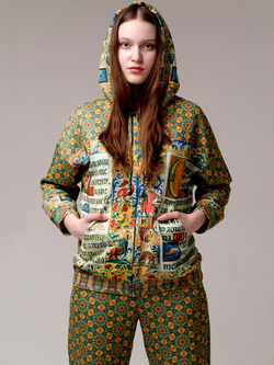 Комплект (зип худи и брюки), по мотивам иллюстраций из Испанского Часослова начала 16 века