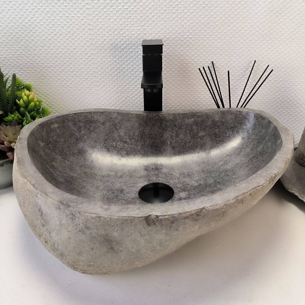 Раковина из речного камня RS-63306 (50*38*16) 0122