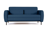 Siena диван-кровать прямой с подлокотниками, бархат синий 29