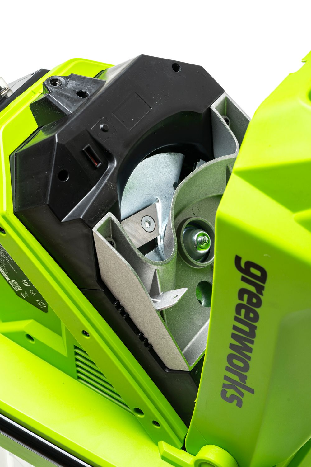 Электрический садовый измельчитель Greenworks GACSB, 2206707,200v, 2500 Вт с контейнером