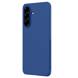 Усиленный защитный чехол синего цвета от Nillkin для Samsung Galaxy A56 5G, серия Super Frosted Shield Pro