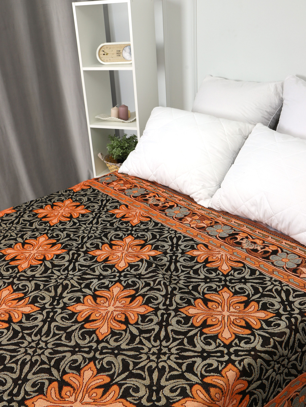 Покрывало на кровать, покрывало 2 спальное, гобелен с размерами: 200x210 см