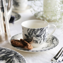 Чашка чайная с блюдцем Gien Tulipes (220 мл)