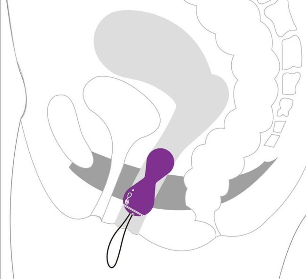 Тренажер вагинальных мышц G Balls 2 (синхронизируется со смартфоном) (Цвет: ярко-розовый)