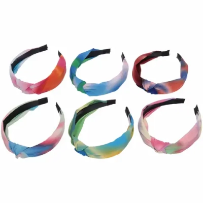 Ободок для волос «Calista - Sara», ширина 2,8см, микс 6 цветов