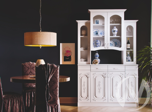 Буфет 4-х створчатый Лиза-2 (Белый глянец холодный)