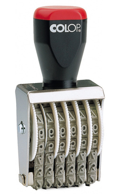 Ленточный нумератор Colop 09006, высота 9 мм, 6 разрядов