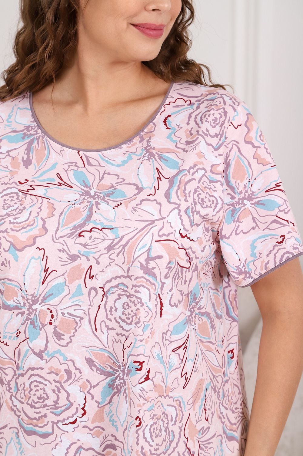 Ночная сорочка Чародейка-1 Виотекс ПУДРОВЫЙ