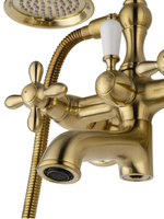 Смеситель для ванны с душем WONZON & WOGHAND RETRO, Брашированное золото (WW-88639020-BG)