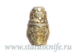 Бусина Хлеб да соль (нейзильбер)фотография - 2