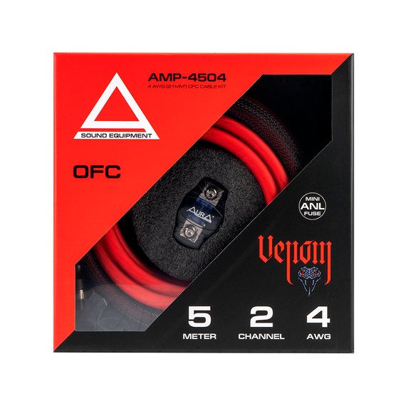 Комплект подкл. AURA AMP-4504 4*4GA OFC