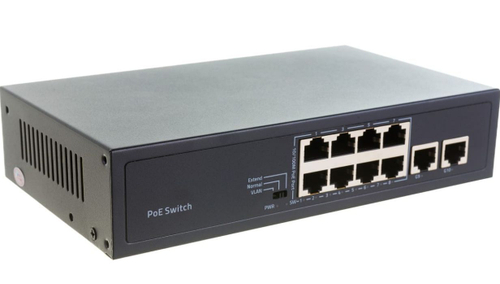 TSn-8P10V -10 портовый POE Ethernet коммутатор.