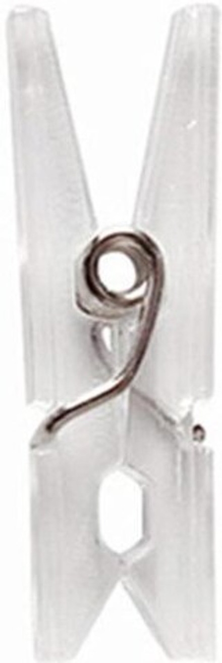 Декоративная прищепка "Мини", 2,9 см, прозрачный