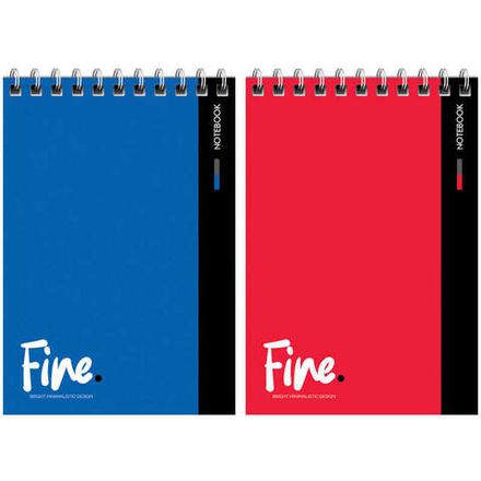 Блокнот А6, 80л, на гребне, клетка, Спейс Моноколор Fine color