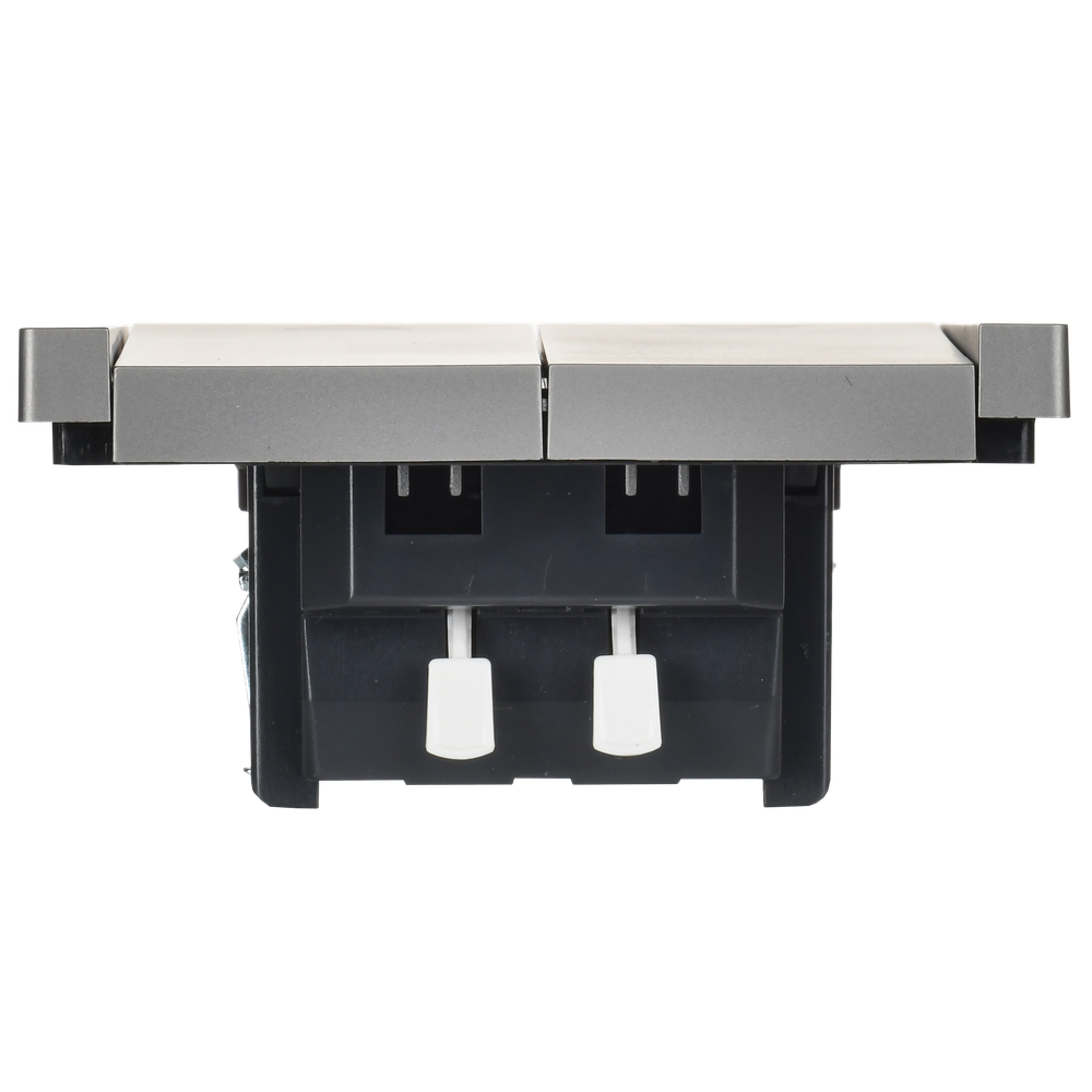 FORTE&PIANO Выключатель жалюзи 10А FP511 сталь IEK