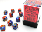 Chessex 36-D6 set Gemini Blue-Red/Gold