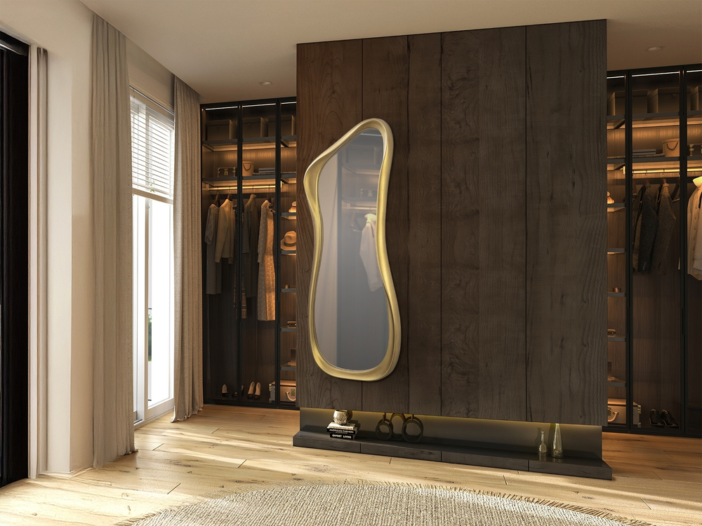 Gina Зеркало настенное золотое