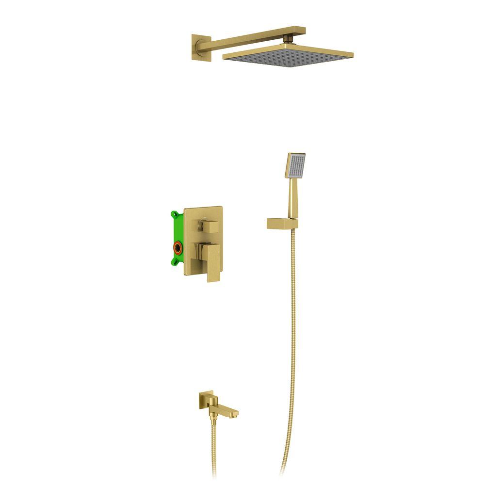 Душевая система встроенная Selene SX-3069/17SM Золото матовое