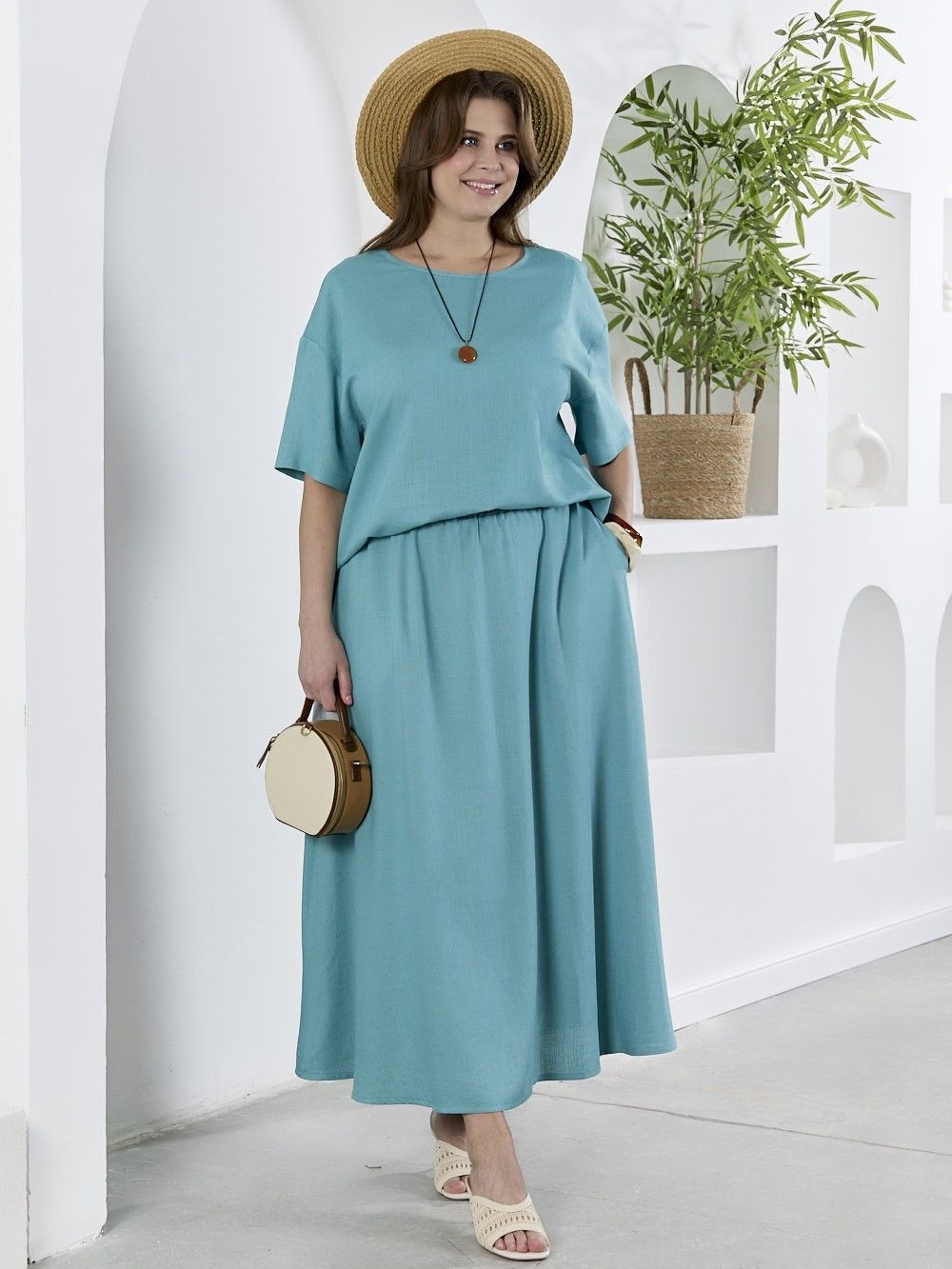 Блузка Камео-4 Виотекс БИРЮЗОВЫЙ