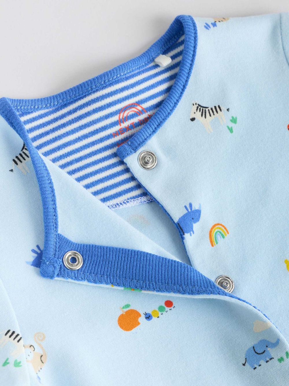 Комбинезон / Cлип для малышей Next E19-562, 3 шт., Белый, Синий, Голубой