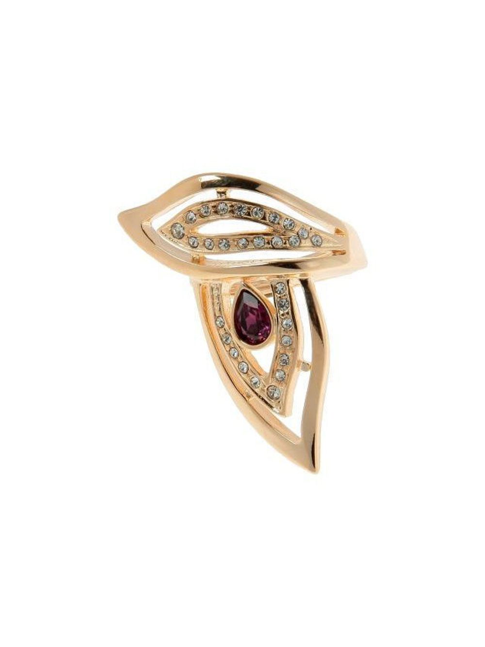 "Турако" кольцо в золотом покрытии из коллекции "Жар-птица" от Jenavi