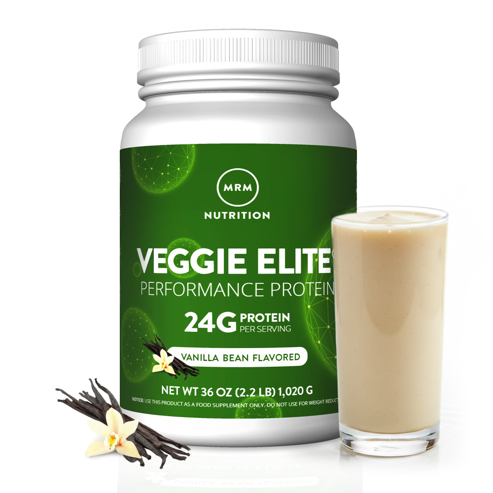 MRM Nutrition, Veggie Elite®, протеин для повышения производительности, со вкусом ванили, 1020 г (2,2 фунта)