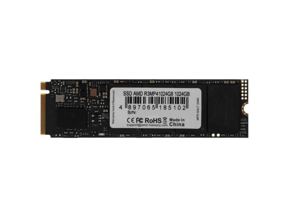 SSD накопитель AMD Radeon R3 Series 1ТБ, M.2 2280, PCIe 4.0 x4, NVMe [R3MP41024G8]