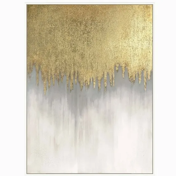 Постер Jinzi 120х90 см, серый, золотистый