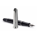 Перьевая ручка Aurora Millerighe Black resin with chrome CT, в подарочной коробке