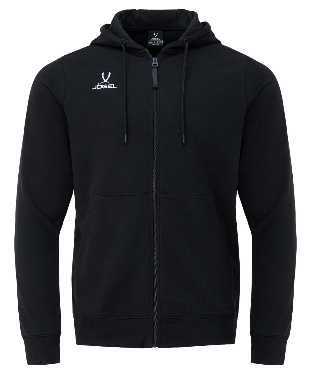 Худи на молнии ESSENTIAL Cotton Zip Hoodie, черный