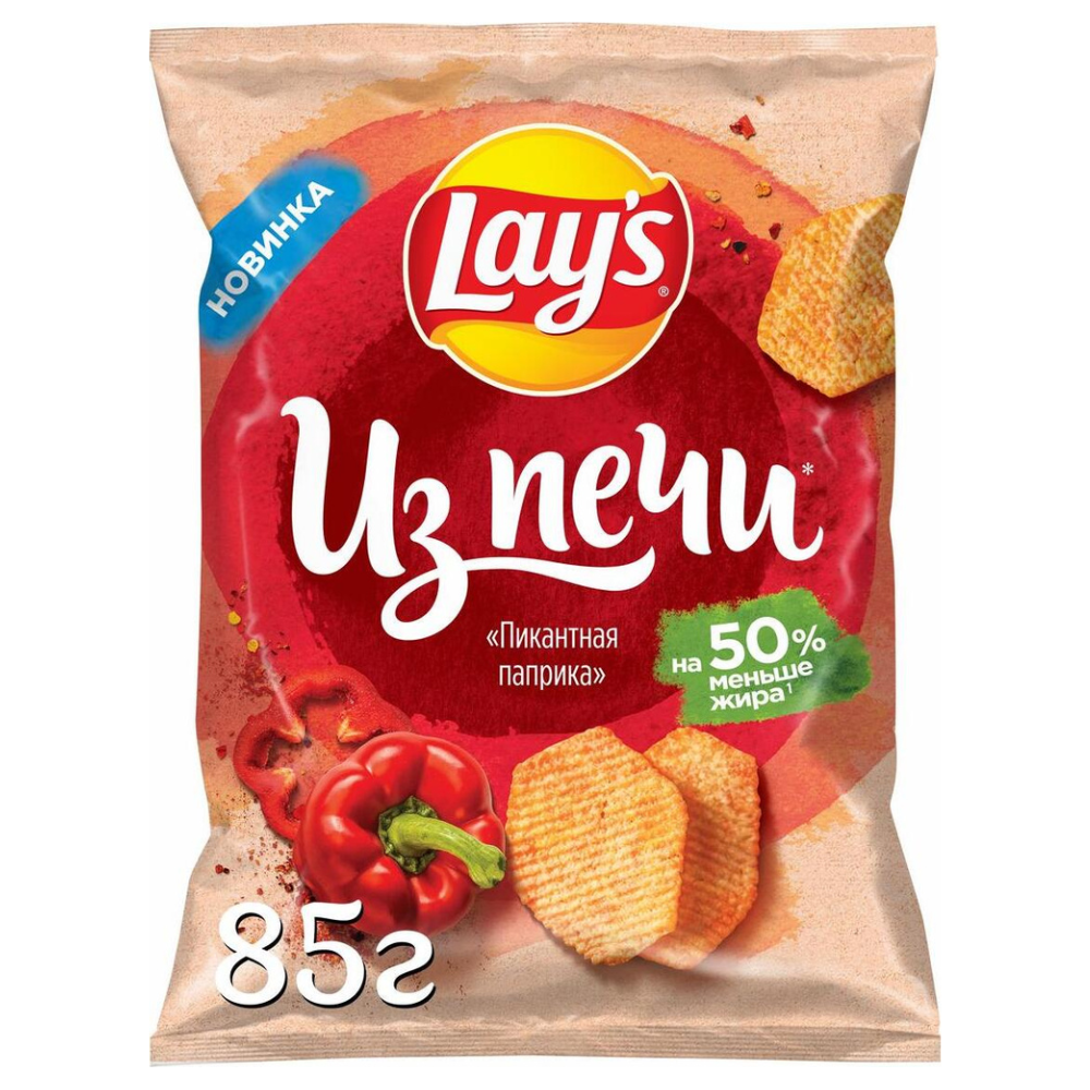 Чипсы картофельные LAY'S Из печи Пикантная паприка 85г
