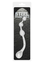 Анальный стимулятор Steel Multistim - 19 см. (Цвет: серебро)