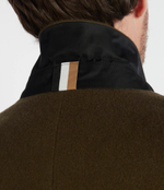 Хлопковое пальто h-hyde-c-224 BOSS BLACK - коричневый(50485199)