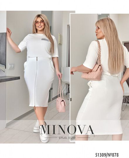 Костюм 878-белый Minova Фото 1