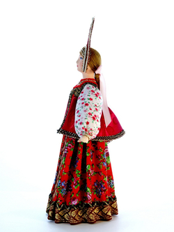 Кукла коллекционная Акулина в народном летнем костюме.