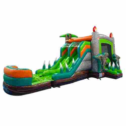 Надувная водная горка «Прыжок динозавра», 10*5*4,5 м
