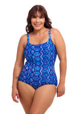 Купальник FUNKITA Blue Viper (Scoop Neck One Piece)