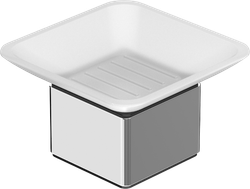 Мыльница STWORKI Стокгольм HASG31200 стеклянная, хром