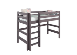 Вариант 5 Полувысокая кровать "Соня" с прямой лестницей Лаванда